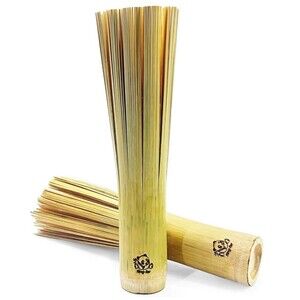 Bamboo Wok Brush 2 Handmade Natural Scrubbers for Carbon Steel Cast Iron NEW(B4)